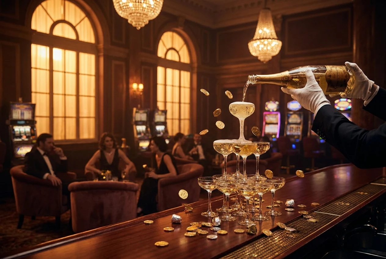 Illustration of a casino welcome bonus